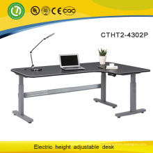 Three Legs Office Furniture Motorized Adjustable Desks With 2 Segment Electric Lifting Column